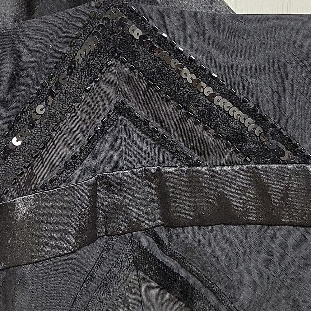 Guess Y2K Black Camisole Top, Womens Large. Beaded, Lined whimsigoth fairy - Picture 4 of 8